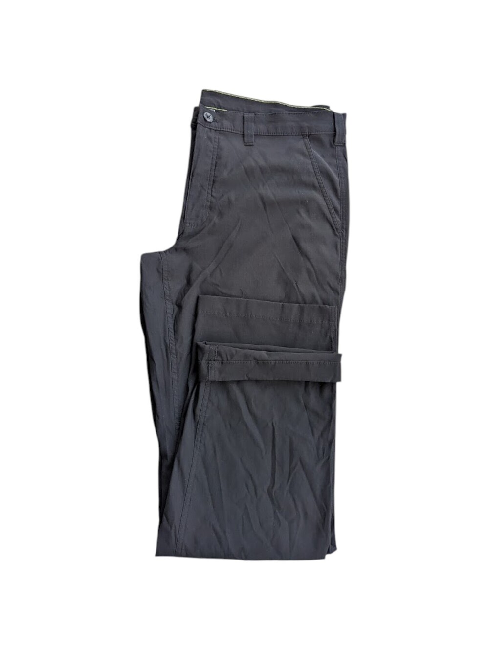 Eddie Bauer Mens 40x32 Black Nylon Stretch Gorpcore Outdoor Trail Pants 40x31.5